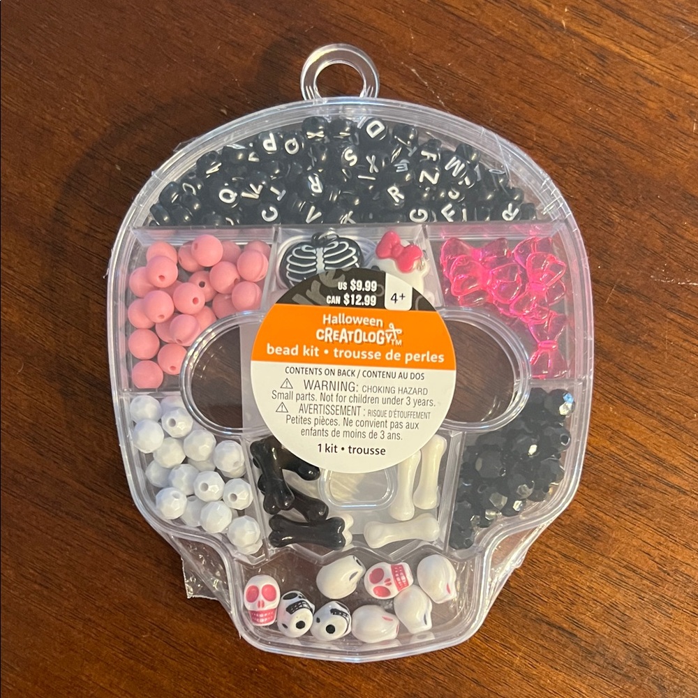 Creatology Halloween Bead Kit - Black, Pink, White